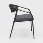 Load image into Gallery viewer, Octavia Aluminium Stacking Chair - Grey
