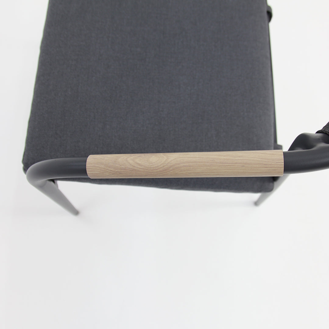 Octavia Aluminium Stacking Chair - Grey