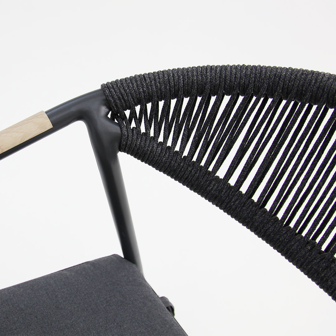 Octavia Aluminium Stacking Chair - Grey
