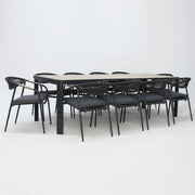 Octavia 11pc Extendable Dining Setting - Grey