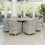 Load image into Gallery viewer, Oscar Portland 9pc Dining Setting - Grey
