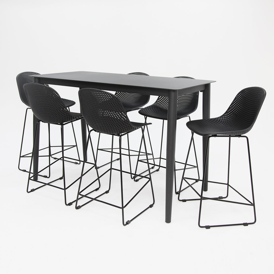 Palma 7pc Bar Setting - Black