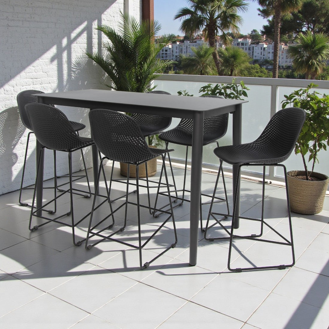 Palma 7pc Bar Setting - Black