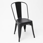 Paris Tolix Chair 4pc - Black