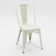Paris Tolix Chair 4pc - Cream