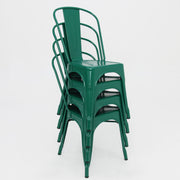 Paris Tolix Chair 4pc - Green