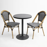 Load image into Gallery viewer, Parisian 3pc Bistro Dining Setting - Black
