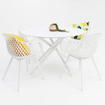 Load image into Gallery viewer, Persia Java Round 5pc Dining Setting - White
