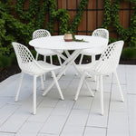 Load image into Gallery viewer, Persia Round 5pc Dining Setting - White
