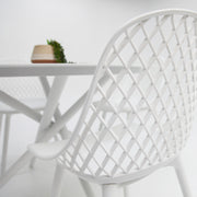 Persia Round 5pc Dining Setting - White