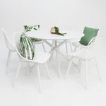 Load image into Gallery viewer, Persia Round 7pc Dining Setting - White
