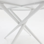 Persia 120cm Round Dining Table - White