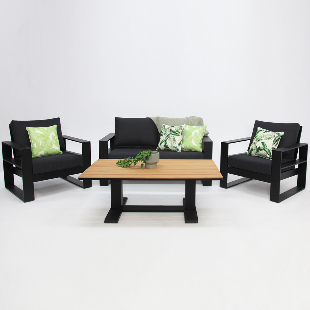 Hayman Holste 211 Teak Lounge Setting - Black