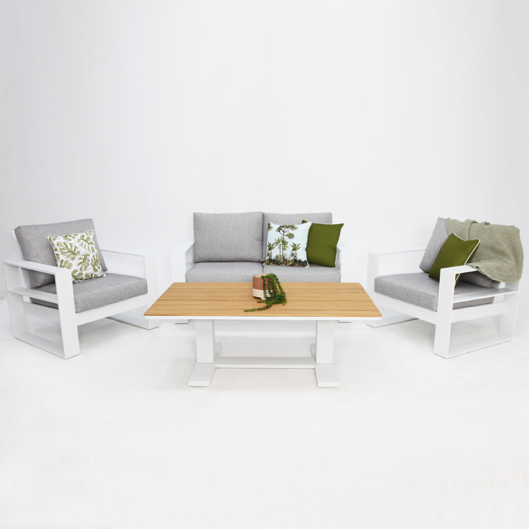 Hayman Holste 211 Teak Lounge Setting - White