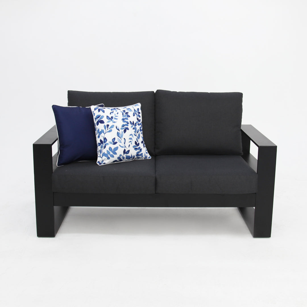 Quaynor 2 Seater Lounge - Black