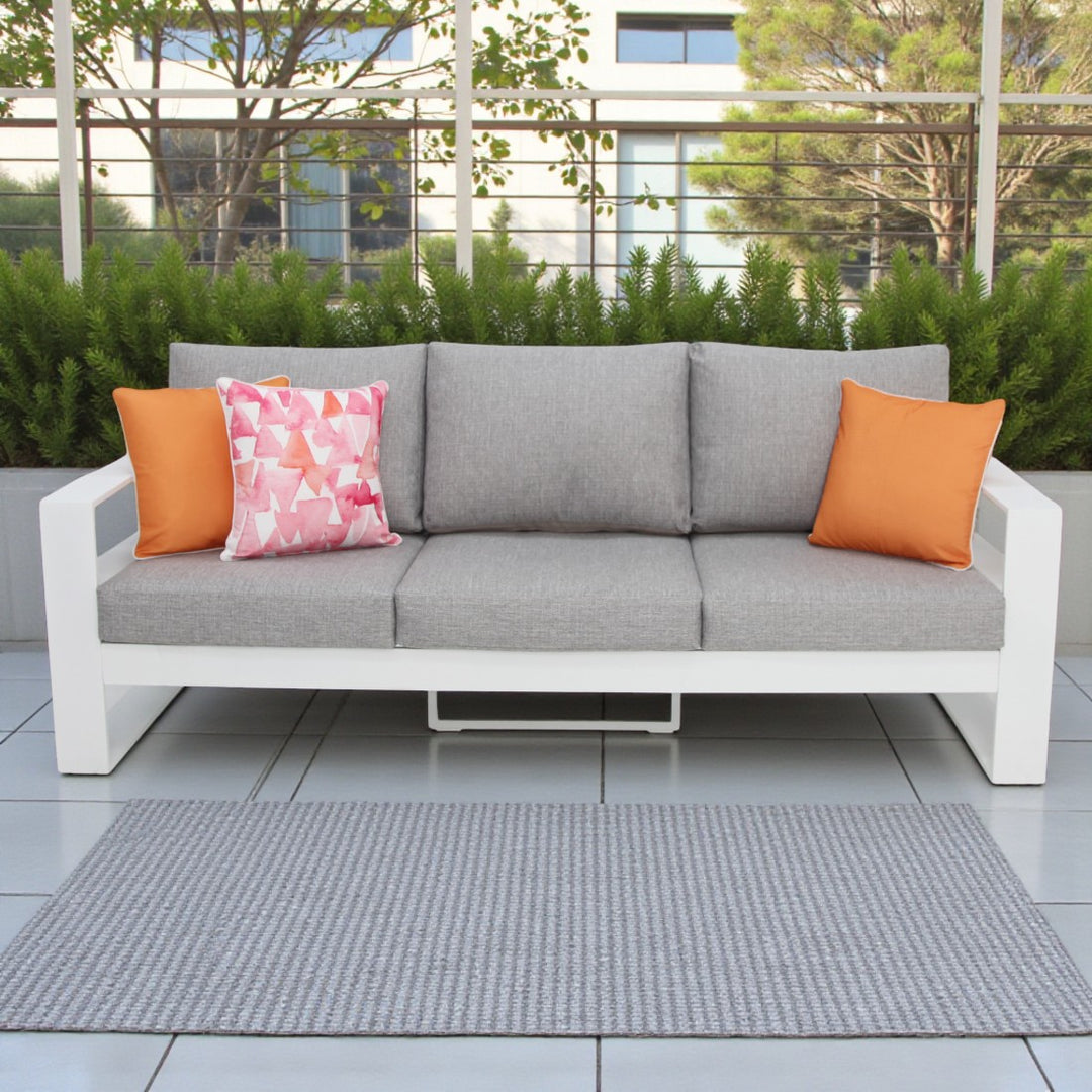 Hayman 3 Seater Lounge - White