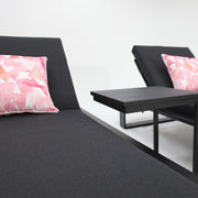 Hayman 3pc Sunlounge Setting - Black