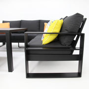 Hayman Corner Lounge Setting - Black