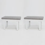 Load image into Gallery viewer, Hayman White Footstool set of 2
