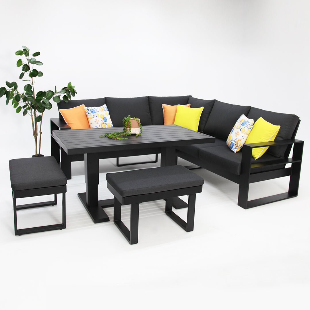 Hayman Holste Corner Lounge Setting - Black