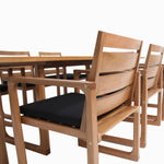 Load image into Gallery viewer, Qube 9pc Timber Dining Setting - Black
