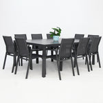 Load image into Gallery viewer, Queensville 11pc Deluxe Dining Setting - Gunmetal
