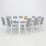 Load image into Gallery viewer, Queensville 11pc Deluxe Dining Setting - White
