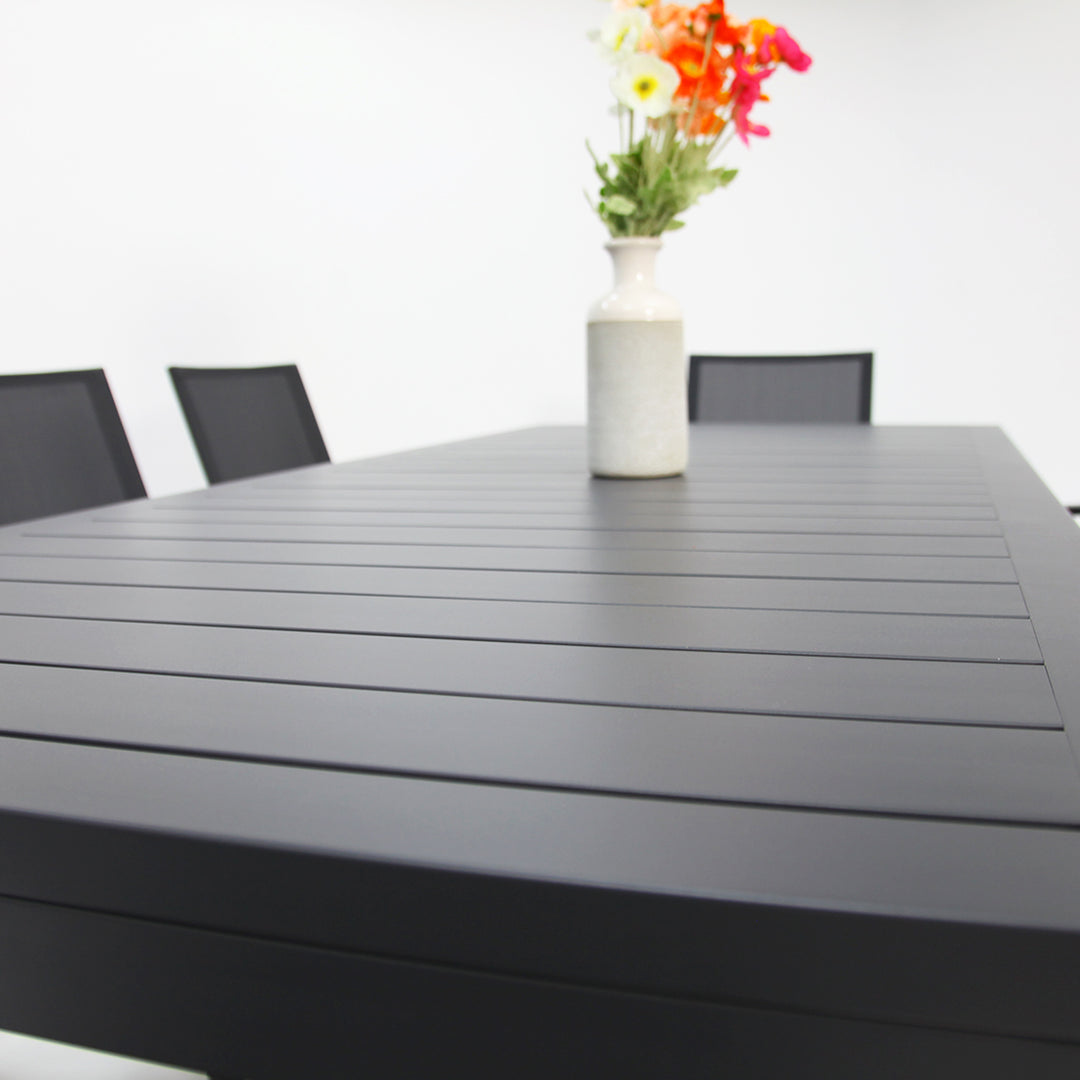 Queensville 9pc Deluxe Dining Setting - Gunmetal