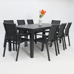 Load image into Gallery viewer, Queensville 9pc Deluxe Dining Setting - Gunmetal
