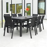 Load image into Gallery viewer, Queensville 9pc Deluxe Dining Setting - Gunmetal
