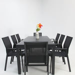 Load image into Gallery viewer, Queensville 9pc Deluxe Dining Setting - Gunmetal
