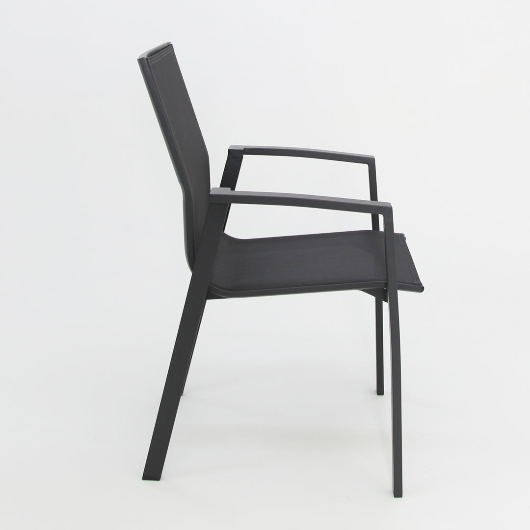 Queensville Deluxe Dining Chair - Gunmetal