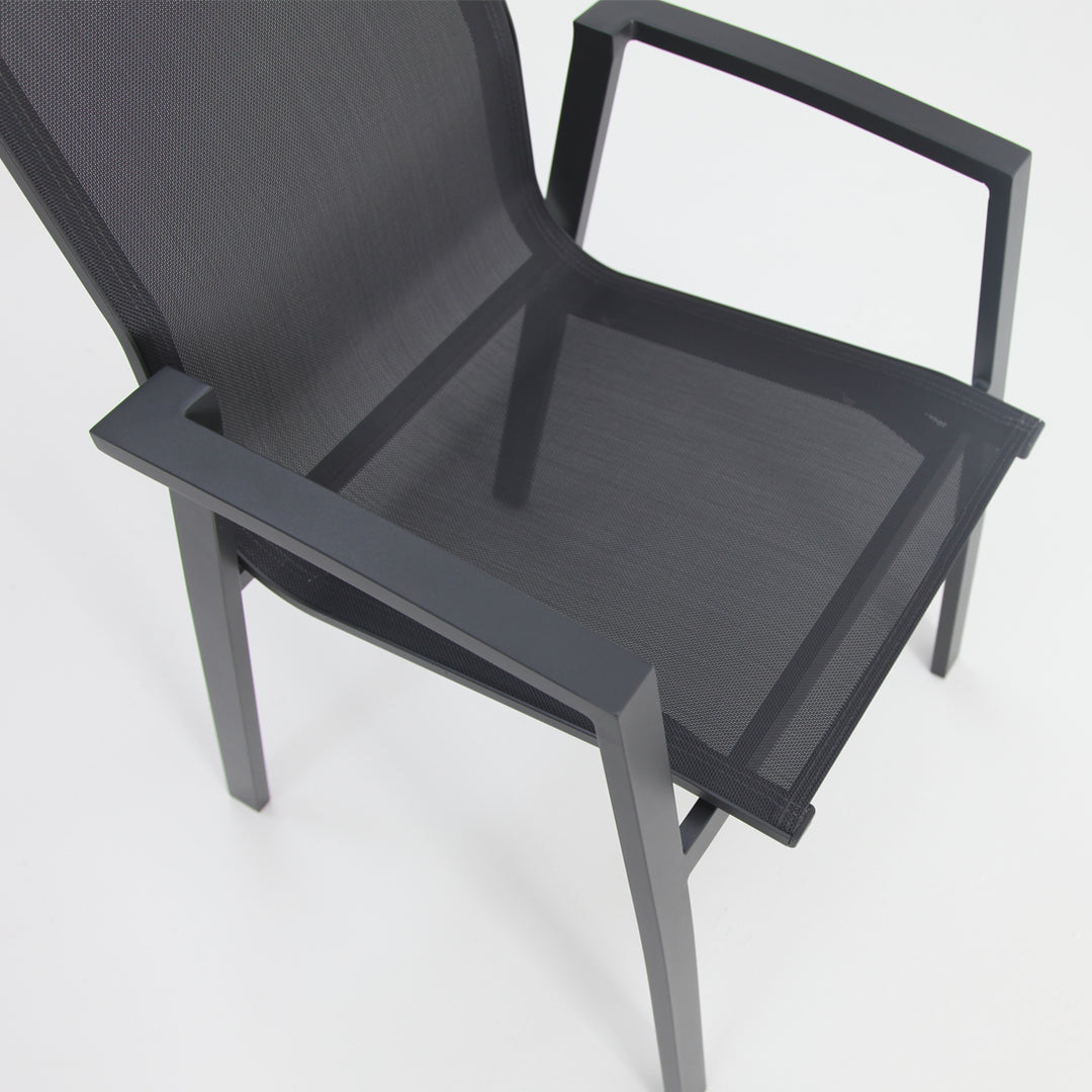 Queensville Deluxe Dining Chair - Gunmetal