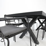Load image into Gallery viewer, Ravenne Bahamas 9pc Dining Setting - Black
