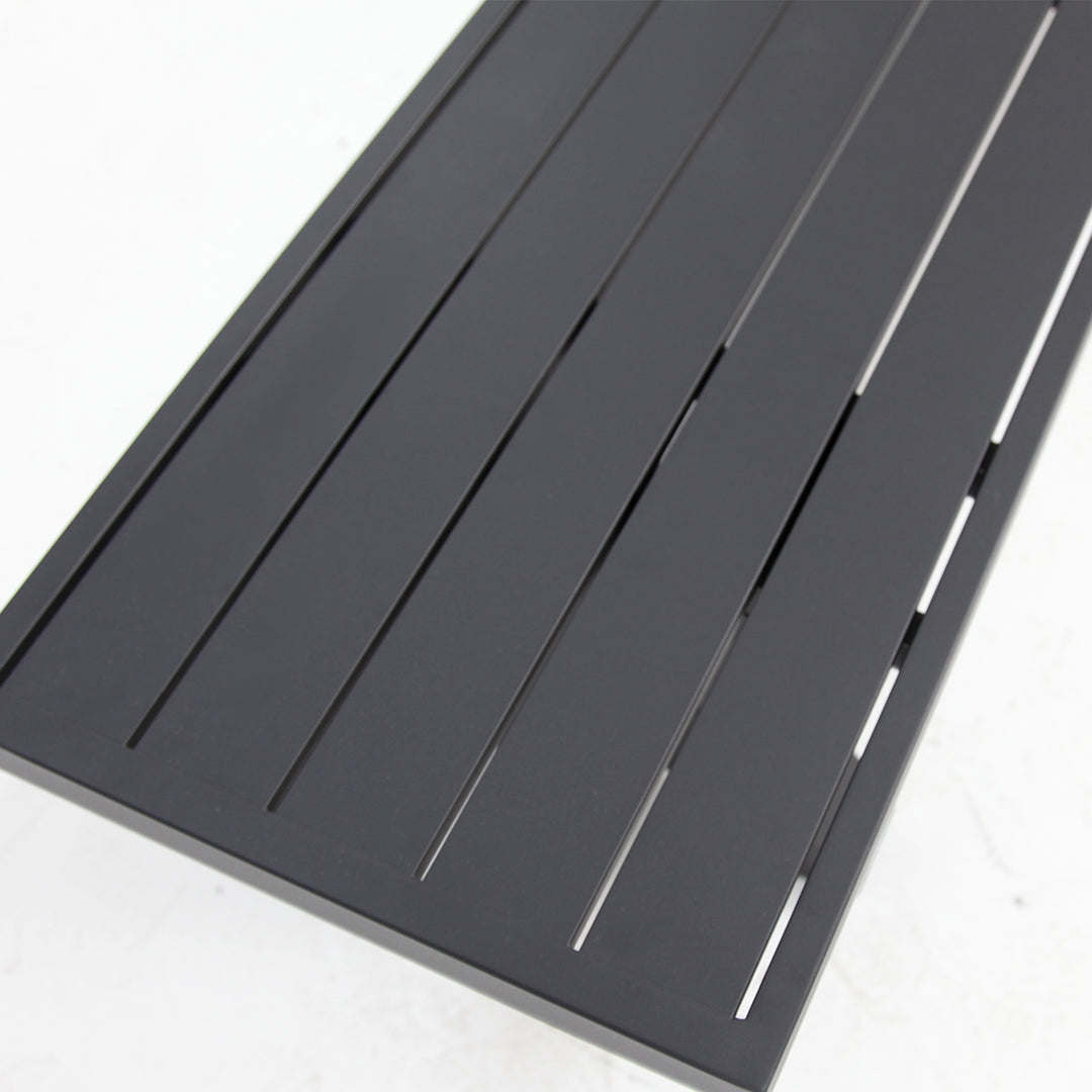 Ravenne Albenga 7pc Dining and Bench Setting - Black