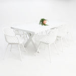 Load image into Gallery viewer, Ravenne Java 9pc Dining Setting - White
