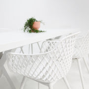 Ravenne Java 9pc Dining Setting - White