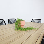 Load image into Gallery viewer, Ravenne Albenga 9pc Dining Setting - Natural/Black

