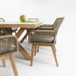 Load image into Gallery viewer, Ravenne Albenga 9pc Dining Setting - Taupe
