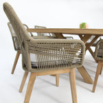 Load image into Gallery viewer, Ravenne Albenga 9pc Dining Setting - Taupe
