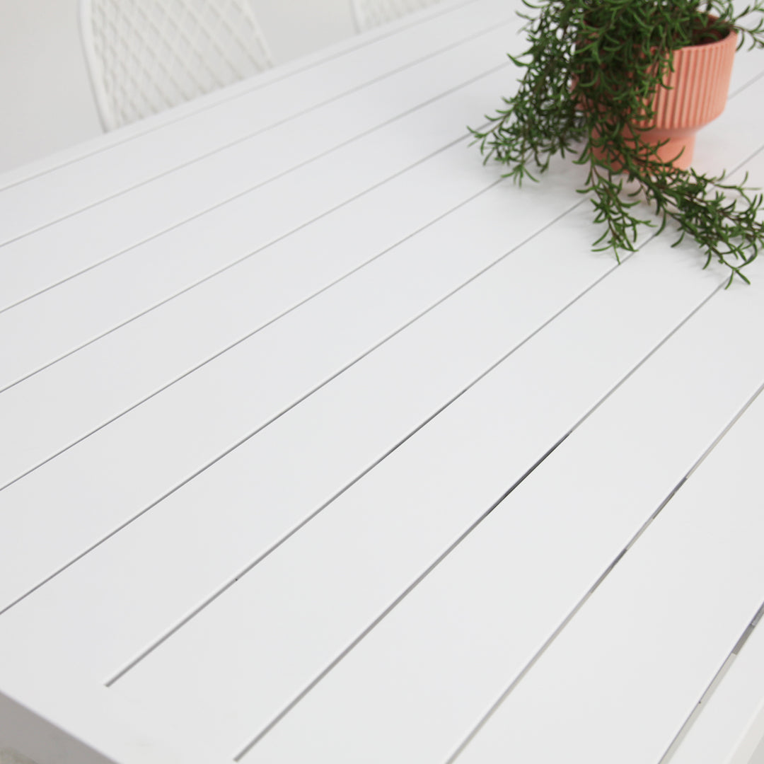 Ravenne Persia 9pc Dining Setting - White