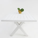 Load image into Gallery viewer, Ravenne Frankie 9pc Dining Setting with 2 x Armchairs - White