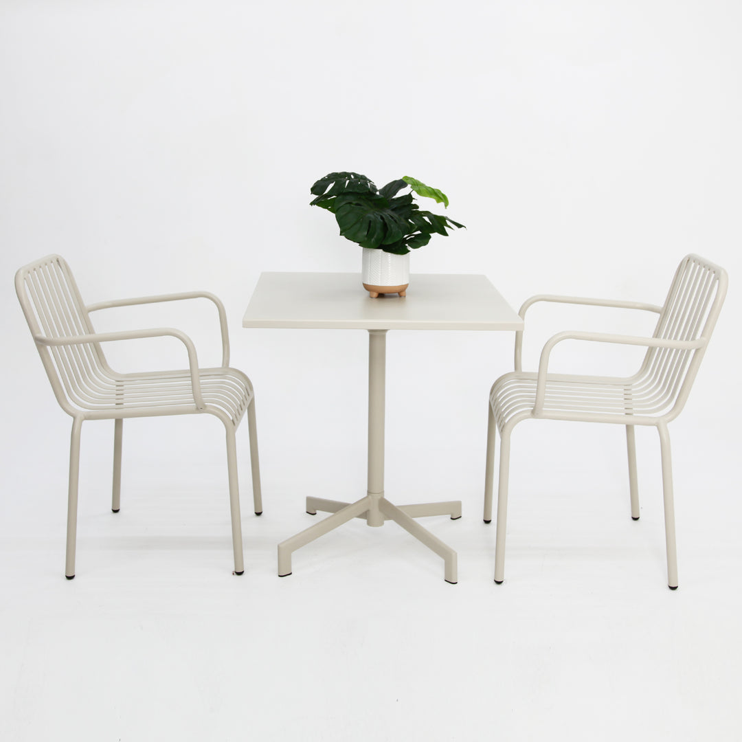 Regent 3pc Cafe Dining Setting - Beige