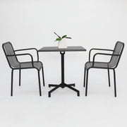 Regent 3pc Cafe Dining Setting - Black