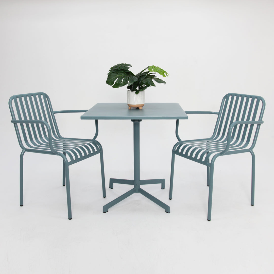 Regent 3pc Cafe Dining Setting - Blue