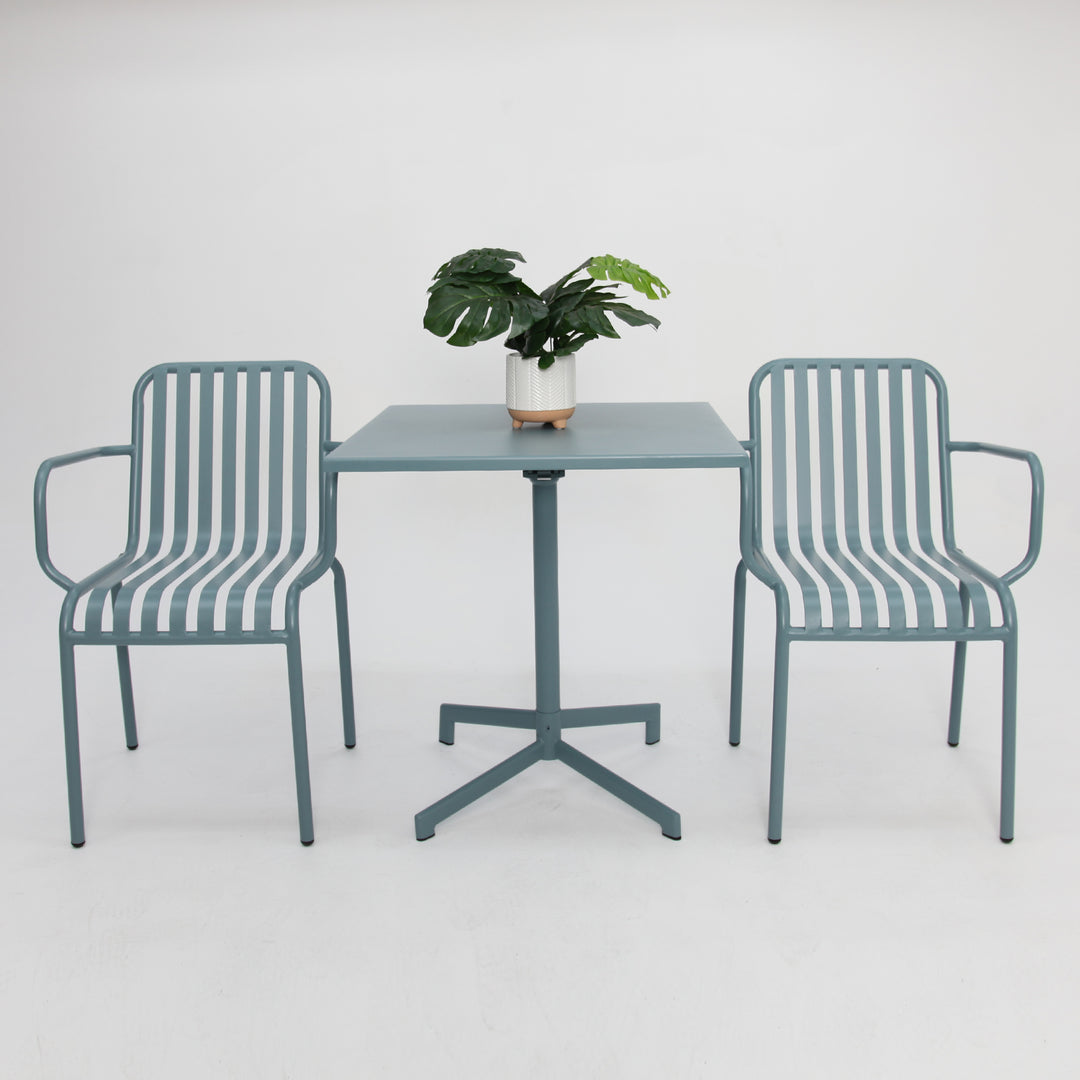 Regent 3pc Cafe Dining Setting - Blue