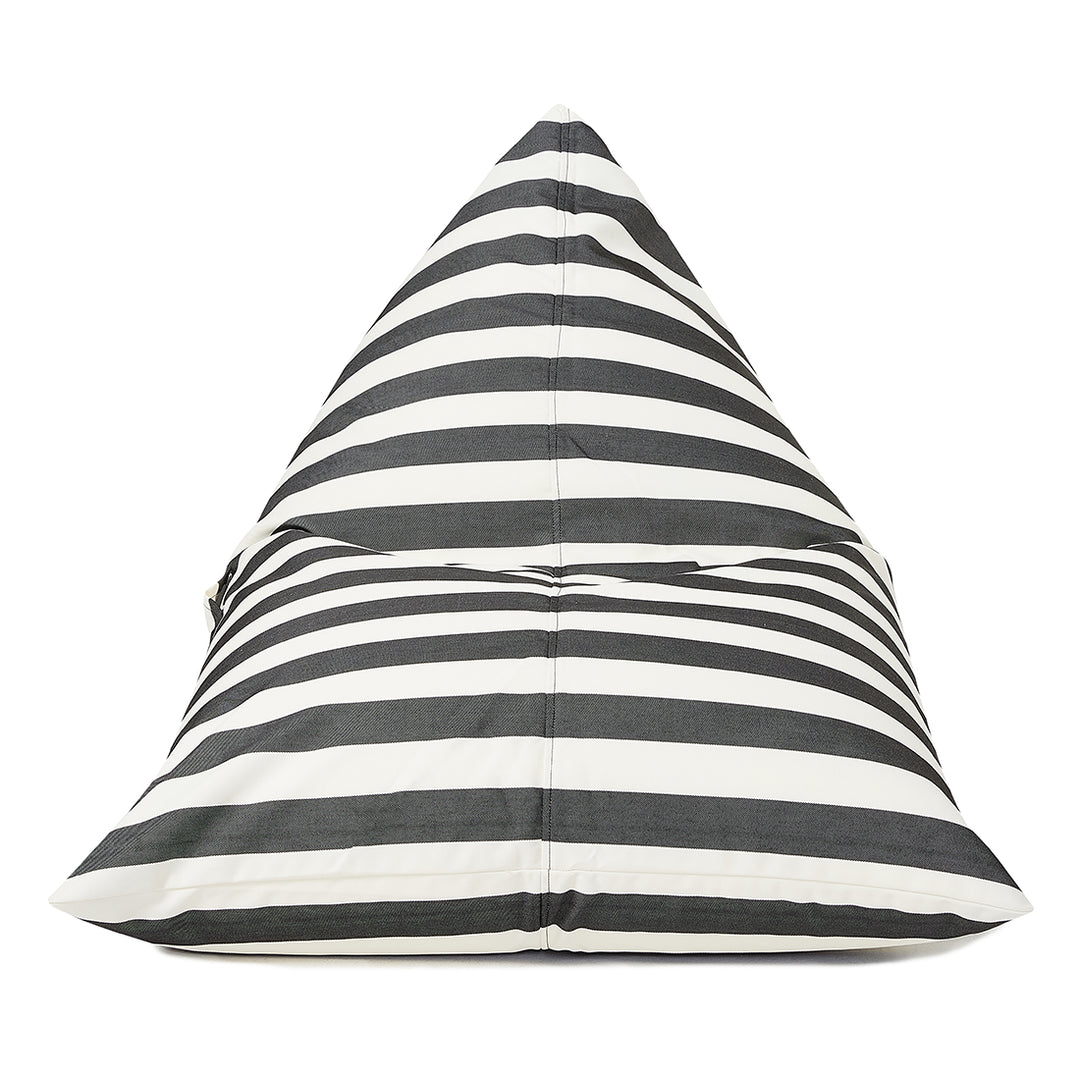 Relax Sack Beanbag - Charcoal and White Stripe