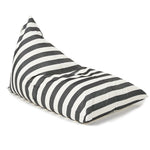 Load image into Gallery viewer, Relax Sack Beanbag - Charcoal and White Stripe