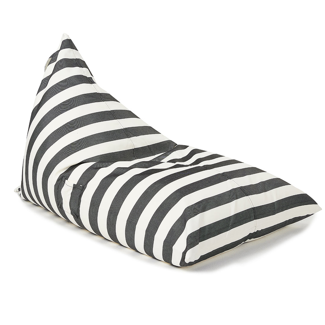 Relax Sack Beanbag - Charcoal and White Stripe