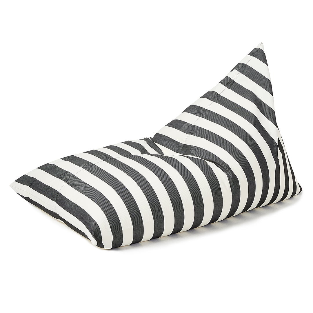 Relax Sack Beanbag - Charcoal and White Stripe